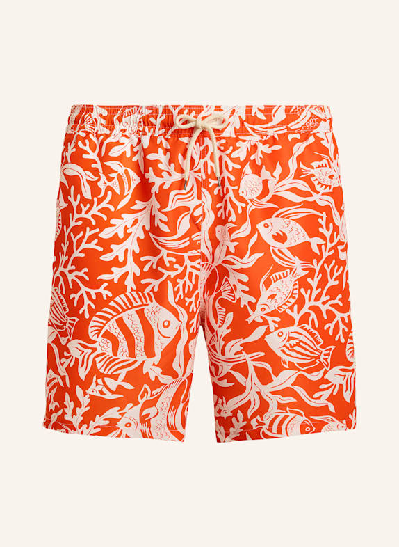 POLO RALPH LAUREN Big & Tall Badeshorts LACHS/ WEISS