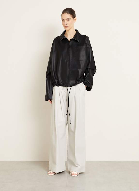 UTZON Lederjacke JUNA DRAGON DUNKELBLAU