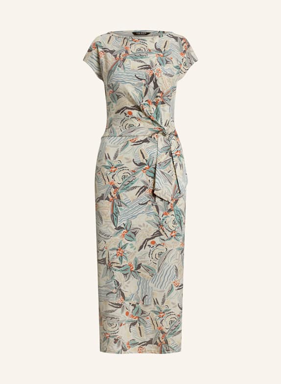 LAUREN RALPH LAUREN Kleid CREME/ HELLBLAU/ ROT