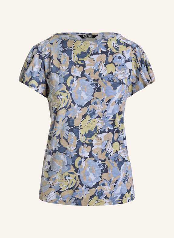 LAUREN RALPH LAUREN T-Shirt BLAUGRAU/ BEIGE/ HELLGRÜN
