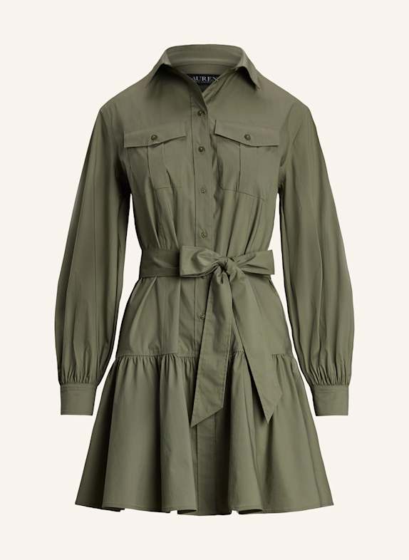 LAUREN RALPH LAUREN Hemdblusenkleid DUNKELGRÜN