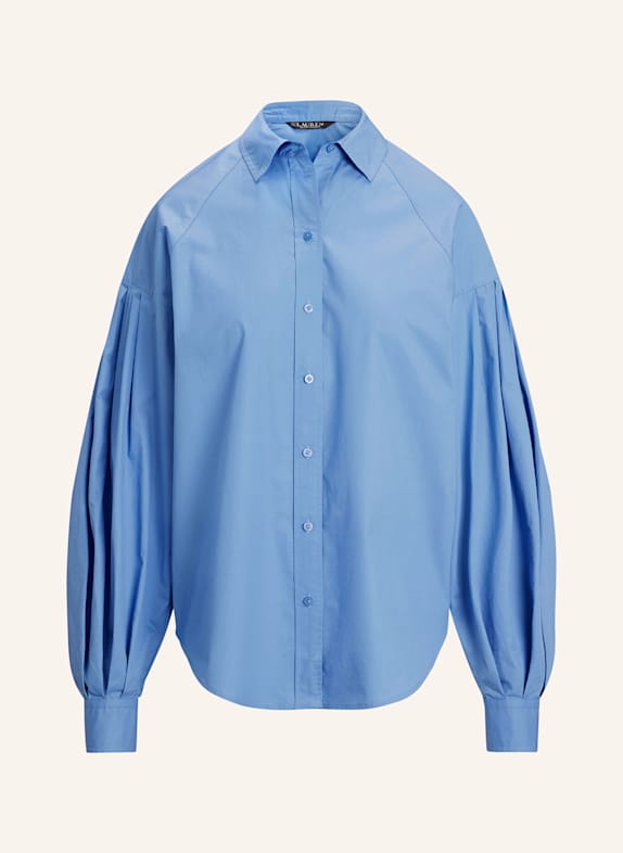 Košilová halenka ze saténu Košilová halenka TMAVĚ MODRÁ