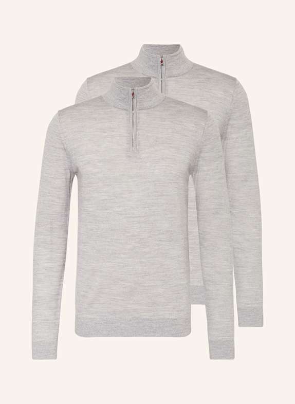 REISS 2-W Pocket T-shirt Black BLACK/ LIGHT GRAY