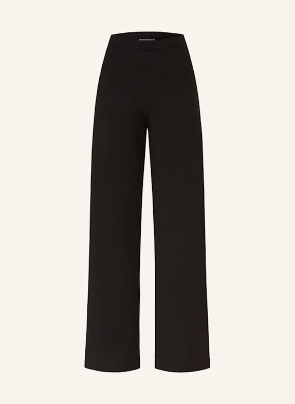 VANILIA Marlenehose aus Jersey SCHWARZ