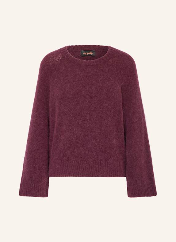 miss goodlife Sweater with alpaca DARK RED