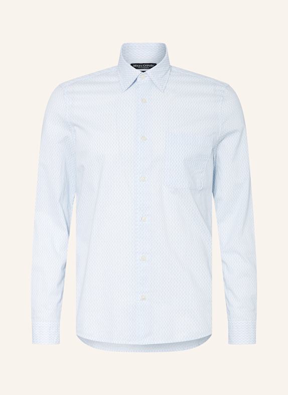 Marc O'Polo Hemd Shaped Fit HELLBLAU/ WEISS