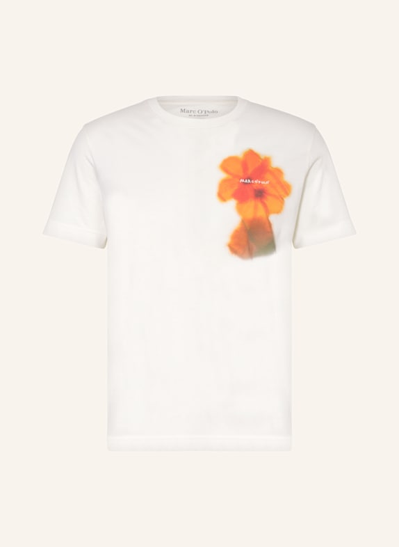 Marc O'Polo T-Shirt WEISS/ ORANGE