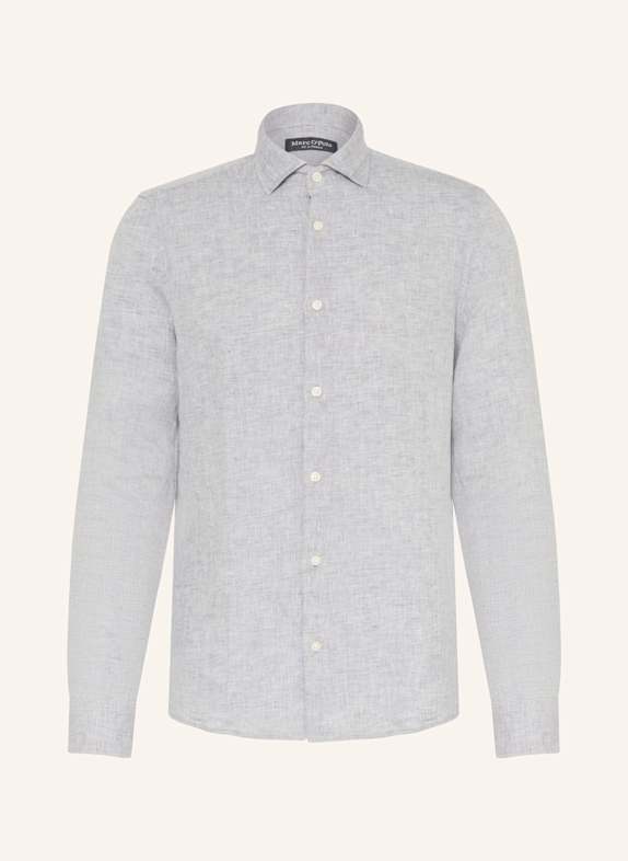 Marc O'Polo Koszula z lnu shaped fit SZARY
