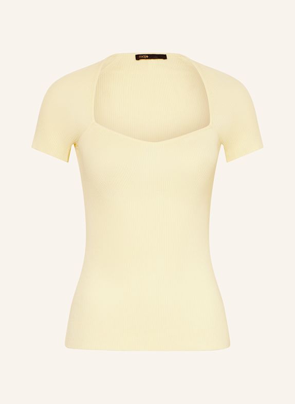 maje Strickshirt HELLGELB
