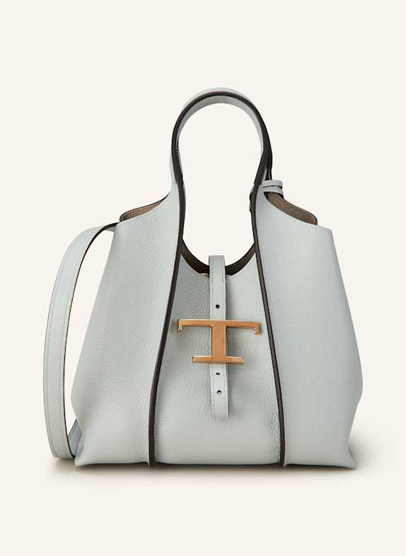 TOD'S Shopper T TIMELESS SMALL mit Pouch HELLGRAU