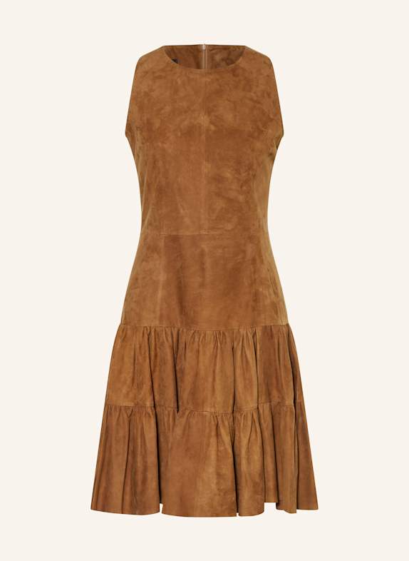 HABSBURG Leather dress LICHTENFELD BROWN
