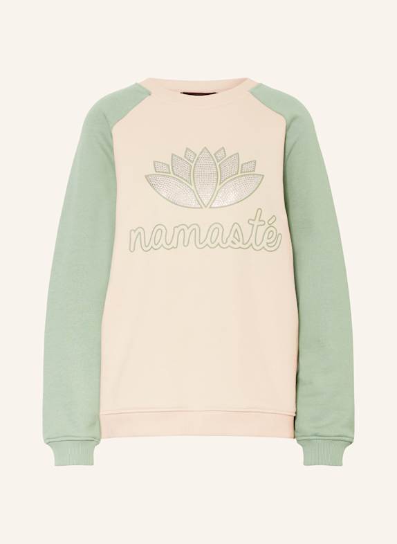 miss goodlife Sweatshirt with decorative gems CREAM/ MINT/ SILVER