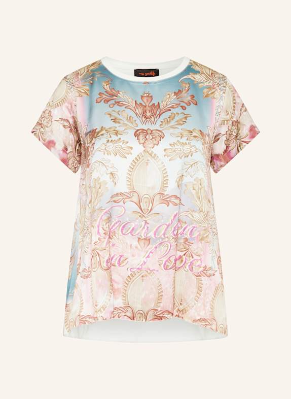miss goodlife T-shirt in mixed materials BLUE/ PINK/ BROWN