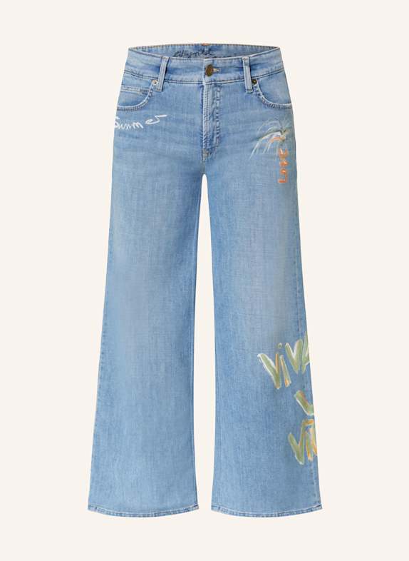 CAMBIO Flared Jeans PALAZZO 5281 lefth bleach authentic us