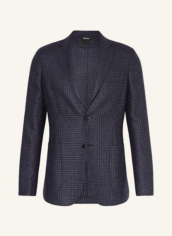 ZEGNA Sakko Extra Slim Fit mit Seide DUNKELBLAU/ BLAU