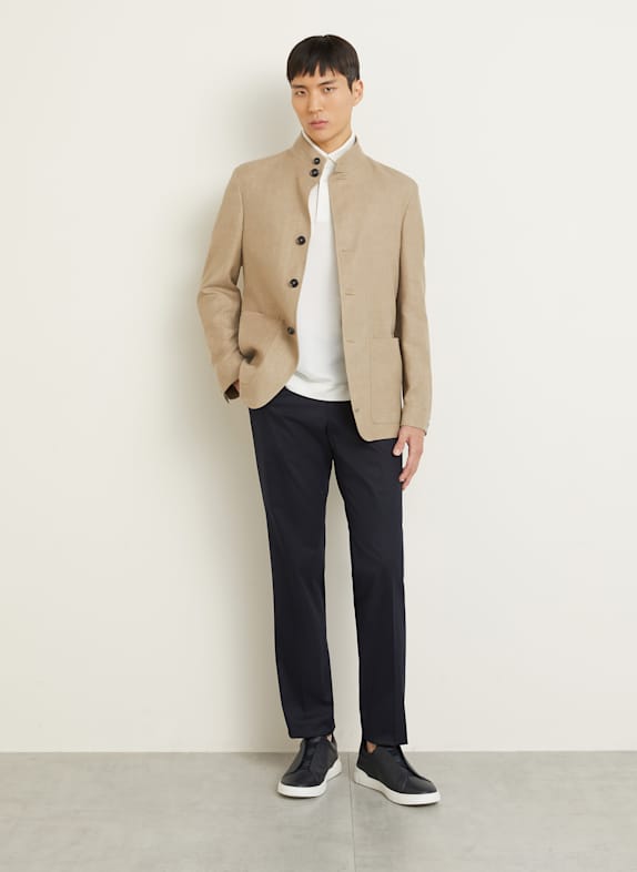 ZEGNA Chino slim fit DONKERBLAUW