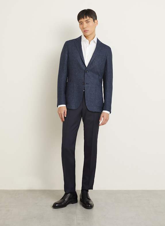 ZEGNA Broek Slim Fit DONKERBLAUW