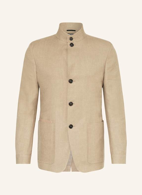 ZEGNA Jacke mit Leinen BEIGE