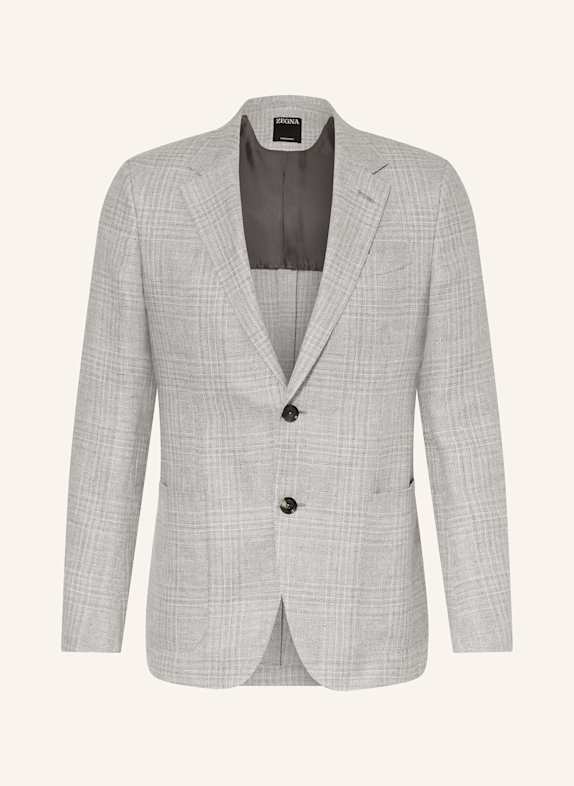 ZEGNA Leinensakko Extra Slim Fit HELLGRAU