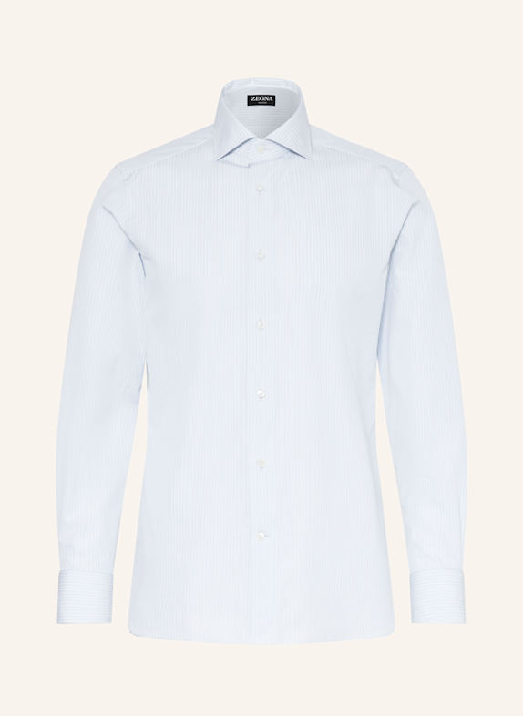 ZEGNA Hemd TROFEO™ Regular Fit HELLBLAU/ WEISS
