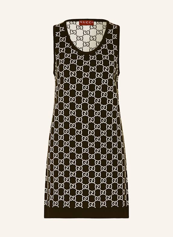 GUCCI Strickkleid SCHWARZ/ WEISS