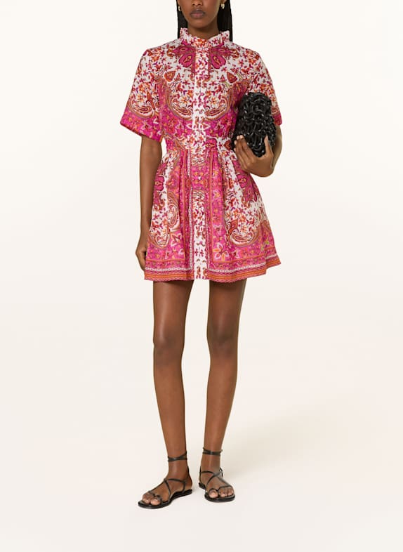 MRS & HUGS Dress PINK/ ORANGE/ ECRU