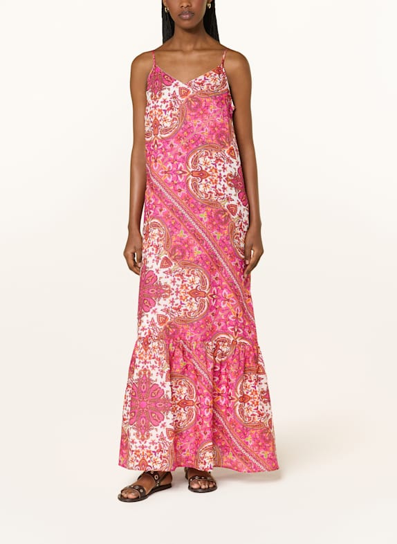MRS & HUGS Dress PINK/ ORANGE/ ECRU