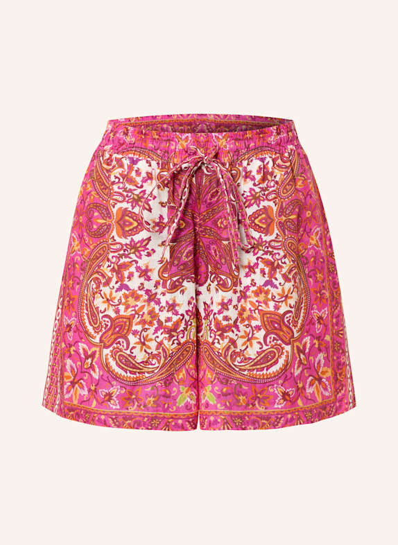 MRS & HUGS Leinenshorts PINK/ ORANGE/ ECRU