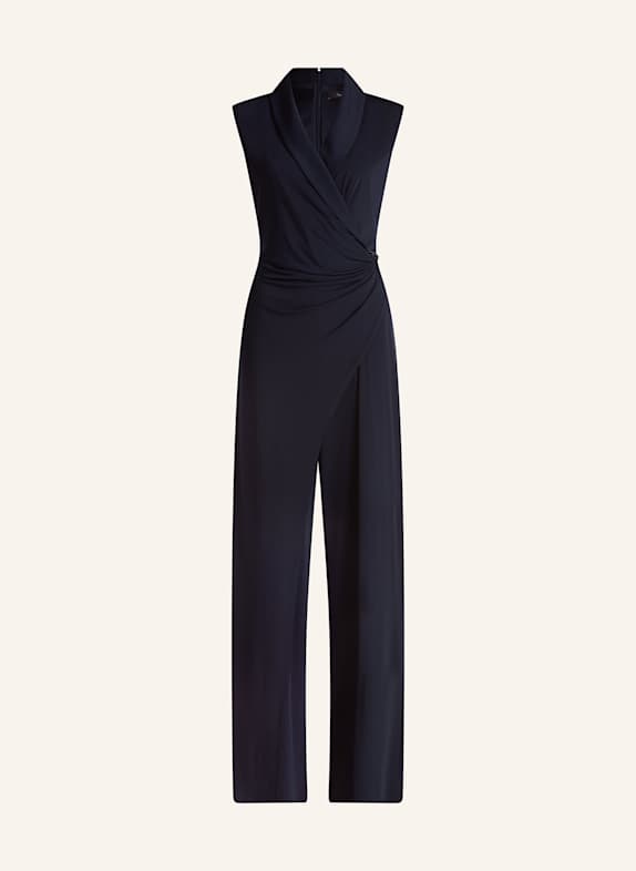 Vera Mont Jumpsuit in Wickeloptik DUNKELBLAU