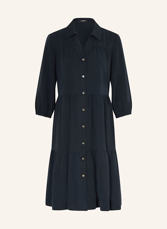 OPUS Hemdblusenkleid WIDARA mit 3/4-Arm DUNKELBLAU