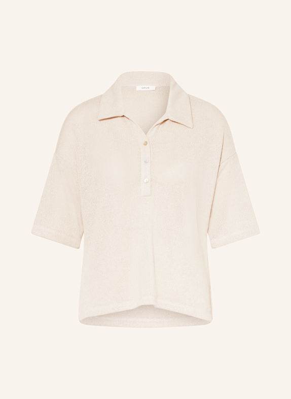OPUS Strick-Poloshirt SILKAS CREME