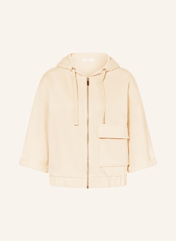 OPUS Sweatjacke GUSA mit 3/4-Arm CREME