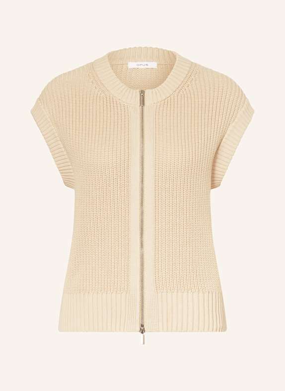 OPUS Strickweste DUFKA BEIGE