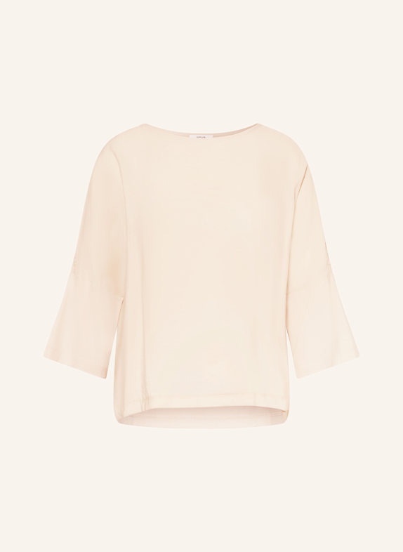 OPUS Shirt SUMANA im Materialmix mit 3/4-Arm CREME