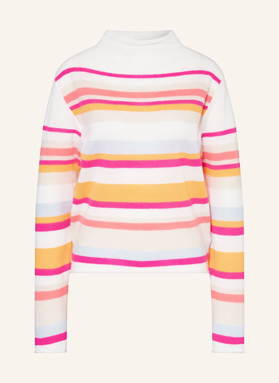 Grace Pullover mit Glitzergarn WEISS/ ORANGE/ PINK