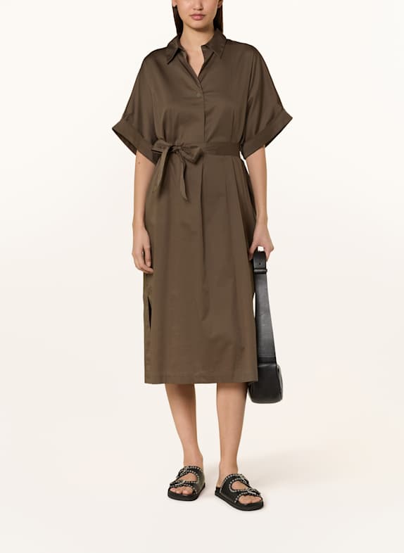 comma Hemdblusenkleid BRAUN