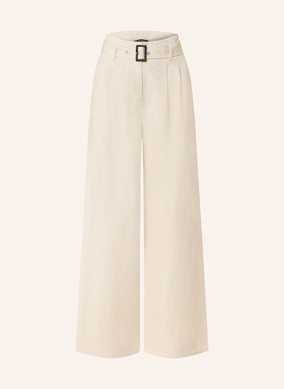 comma Marlenehose mit Leinen ECRU
