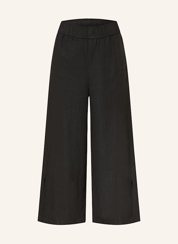 comma casual identity Culotte mit Leinen SCHWARZ