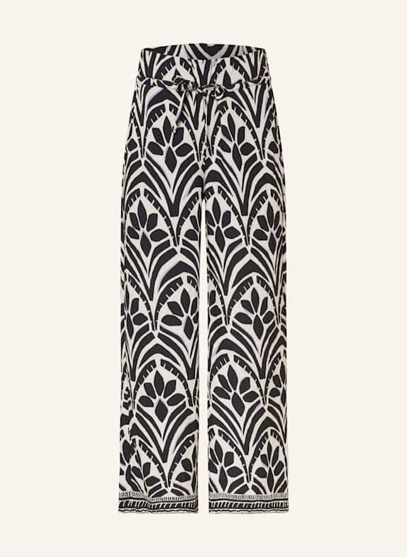 comma casual identity Culotte CREME/ SCHWARZ/ HELLLILA