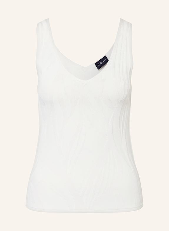 s.Oliver BLACK LABEL Stricktop WEISS