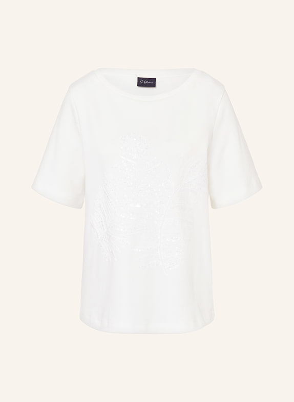 s.Oliver BLACK LABEL T-Shirt mit Pailletten WEISS