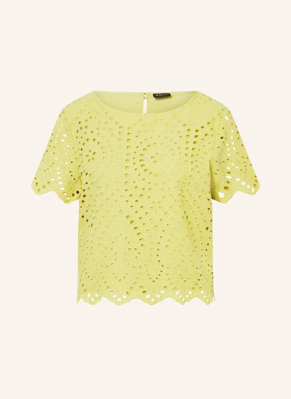 s.Oliver BLACK LABEL Strickshirt aus Lochspitze HELLGRÜN