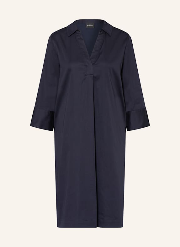 s.Oliver BLACK LABEL Jerseykleid mit 3/4-Arm DUNKELBLAU