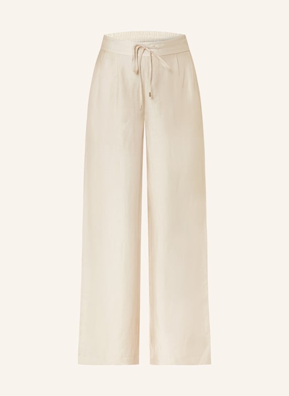 s.Oliver BLACK LABEL Marlenehose mit Leinen BEIGE
