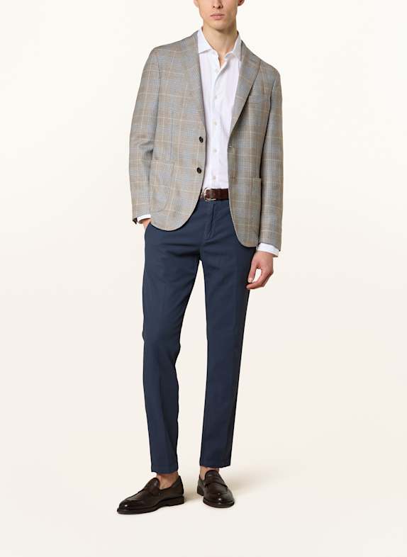 BOGLIOLI Slim fit colbert BEIGE / BLAUWGRIJS / ECRU