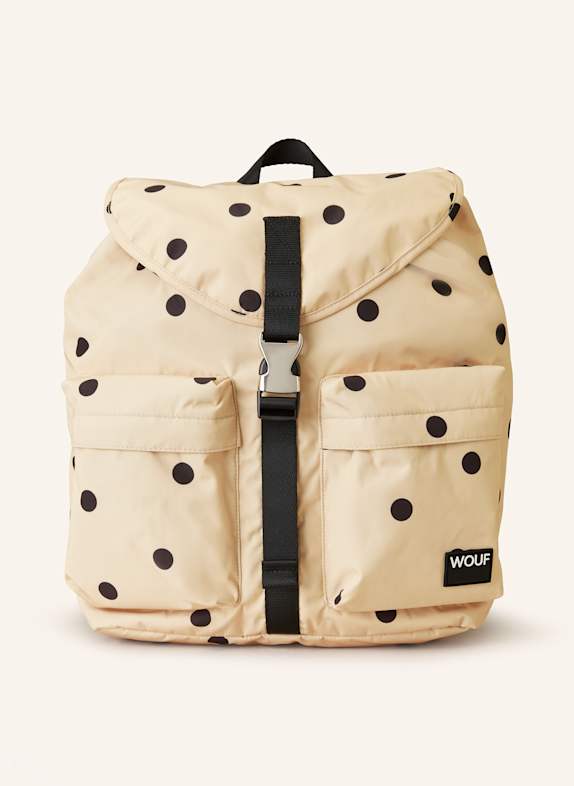 WOUF DEAUVILLE backpack LIGHT BROWN/ BLACK