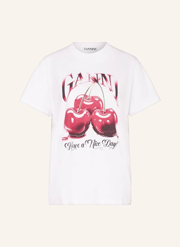 GANNI T-shirt WHITE