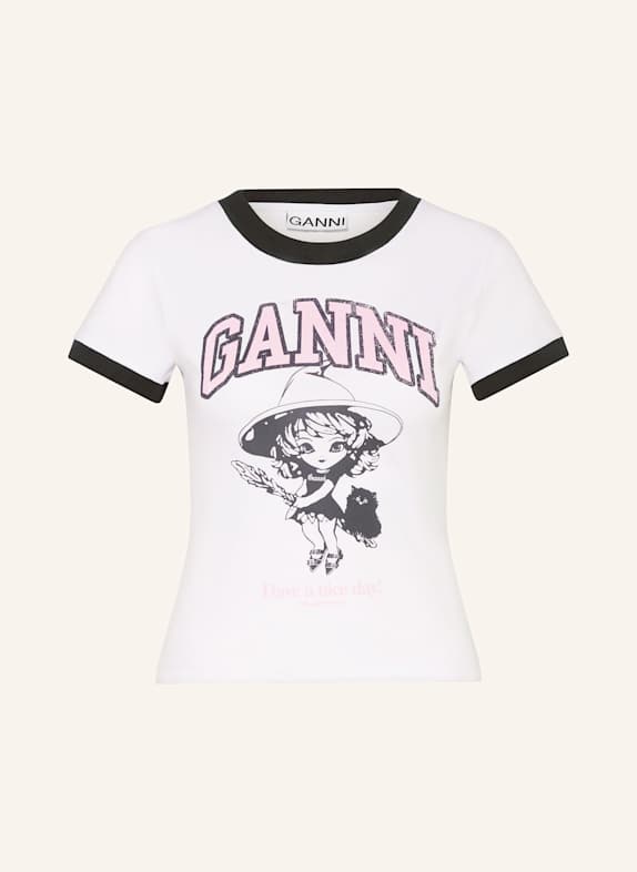 GANNI T-shirt WHITE