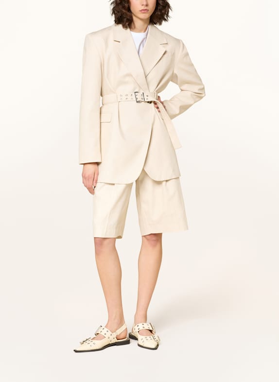 GANNI blazer long CRÈME