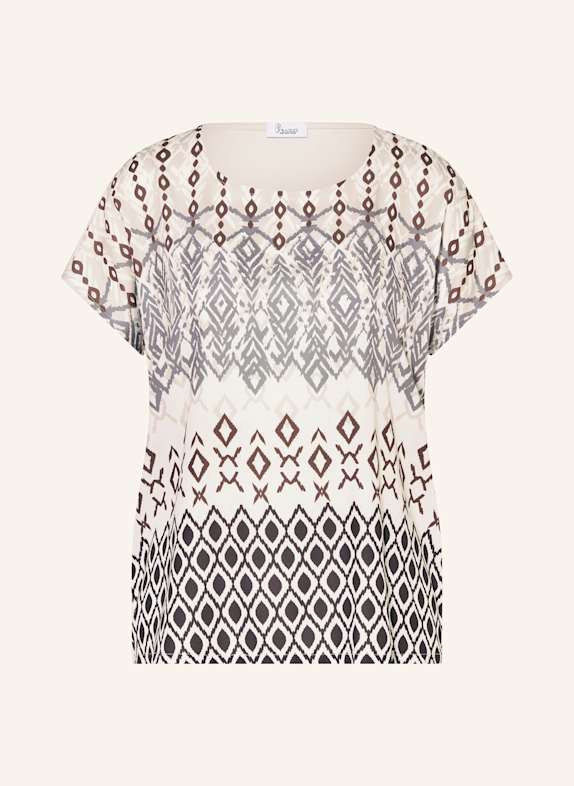 Princess GOES HOLLYWOOD Blusenshirt im Materialmix ECRU/ BRAUN/ DUNKELGRAU